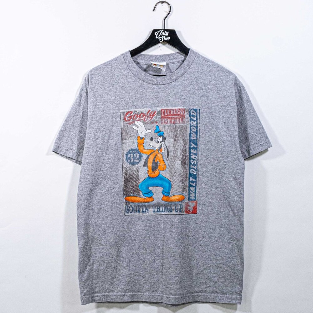 Walt Disney World Goof Goofin Things Up T-Shirt Large Y2K Cartoon Movie